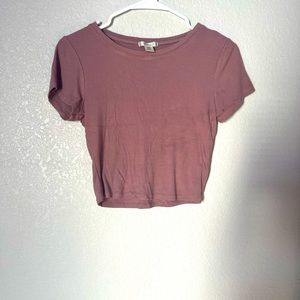 Bozzolo purple crop top